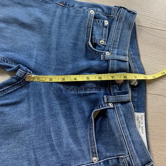 Rag & Bone Ankle Skinny Jeans in Lucky Rouge - Picture 9 of 11